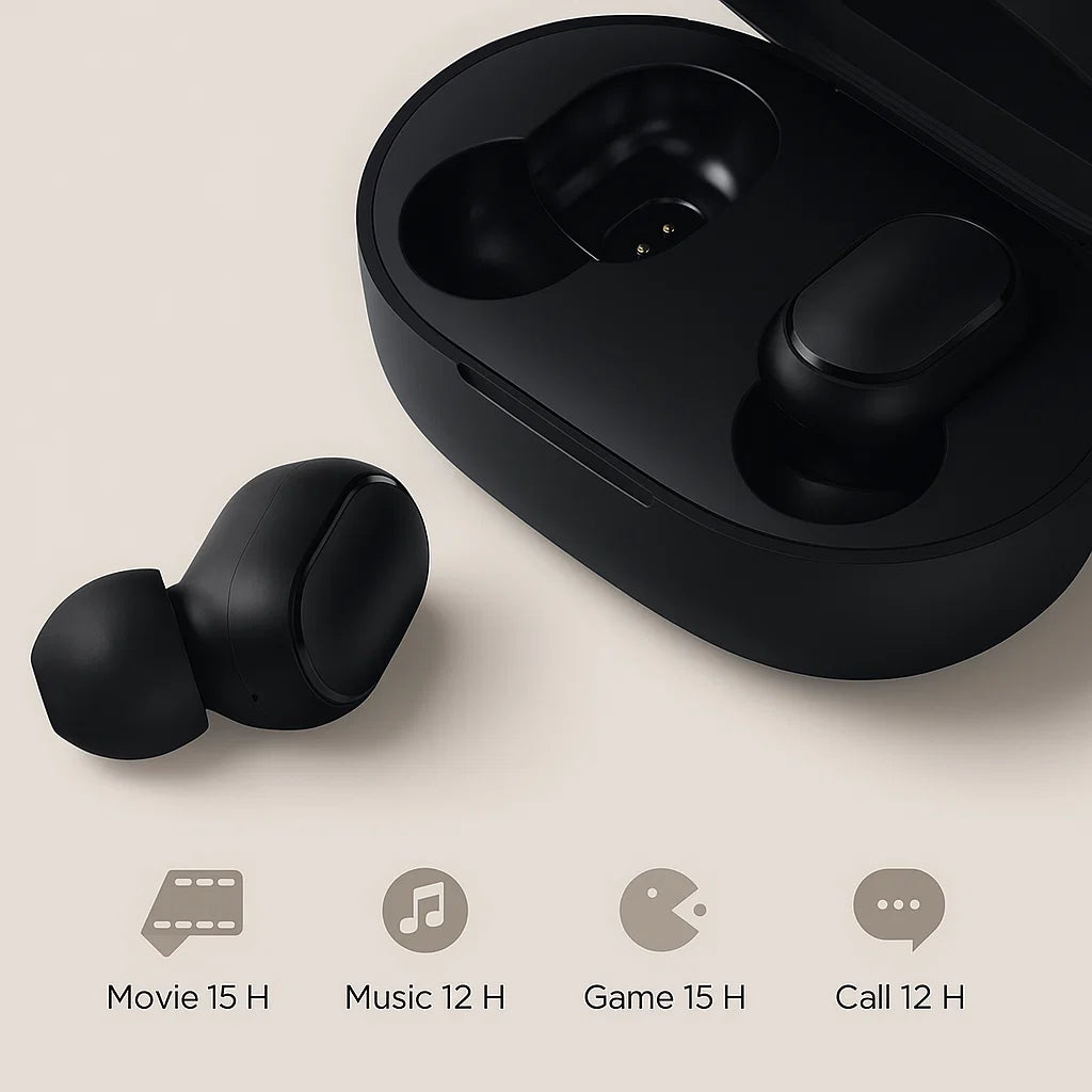 TWS A6S Wireless Bluetooth Headset Earbuds Noice Cancelling Earphone Bluetooth Headphones with Mic
