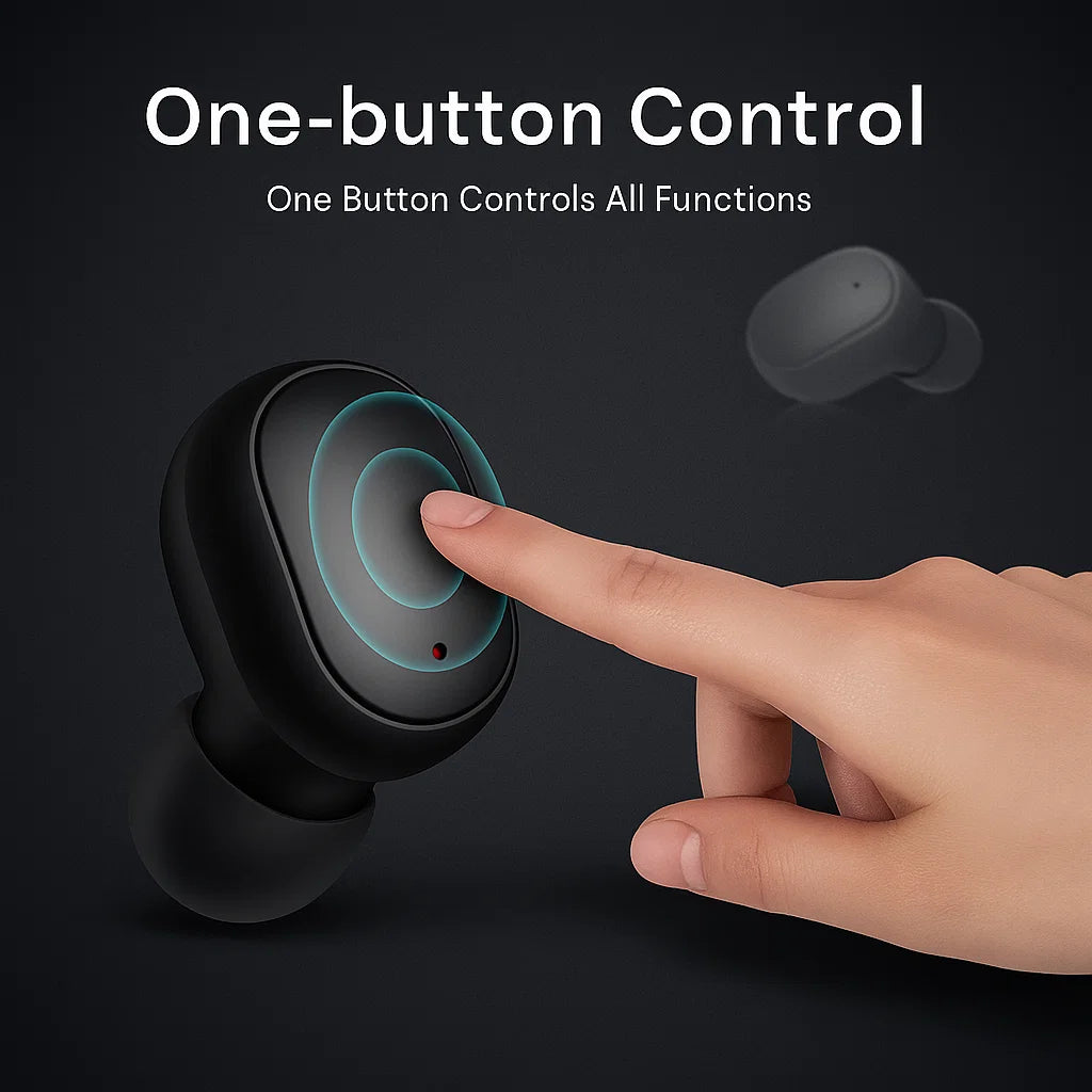 TWS A6S Wireless Bluetooth Headset Earbuds Noice Cancelling Earphone Bluetooth Headphones with Mic